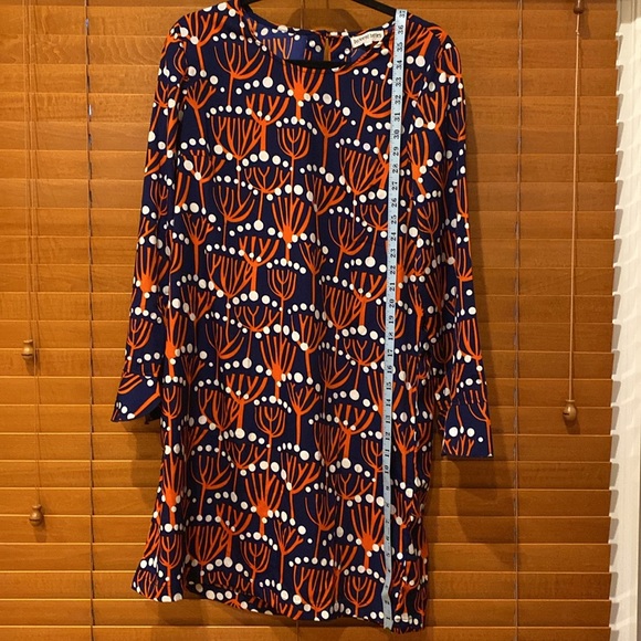 Buckhead Betties Dive Bar Savannah Dress Orange & Navy size s (d) - Picture 2 of 9
